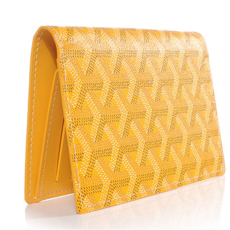 goyard passport holder yellow|Goyard passport wallet.